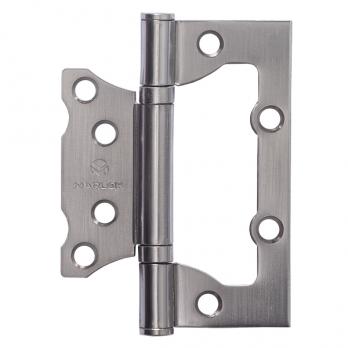 Петля дверная без врезки 100х75х2,0 SN (никель) MARLOK