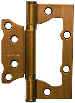 Петля дверная без врезки 100х75х2,0 CF (кофе) MARLOK